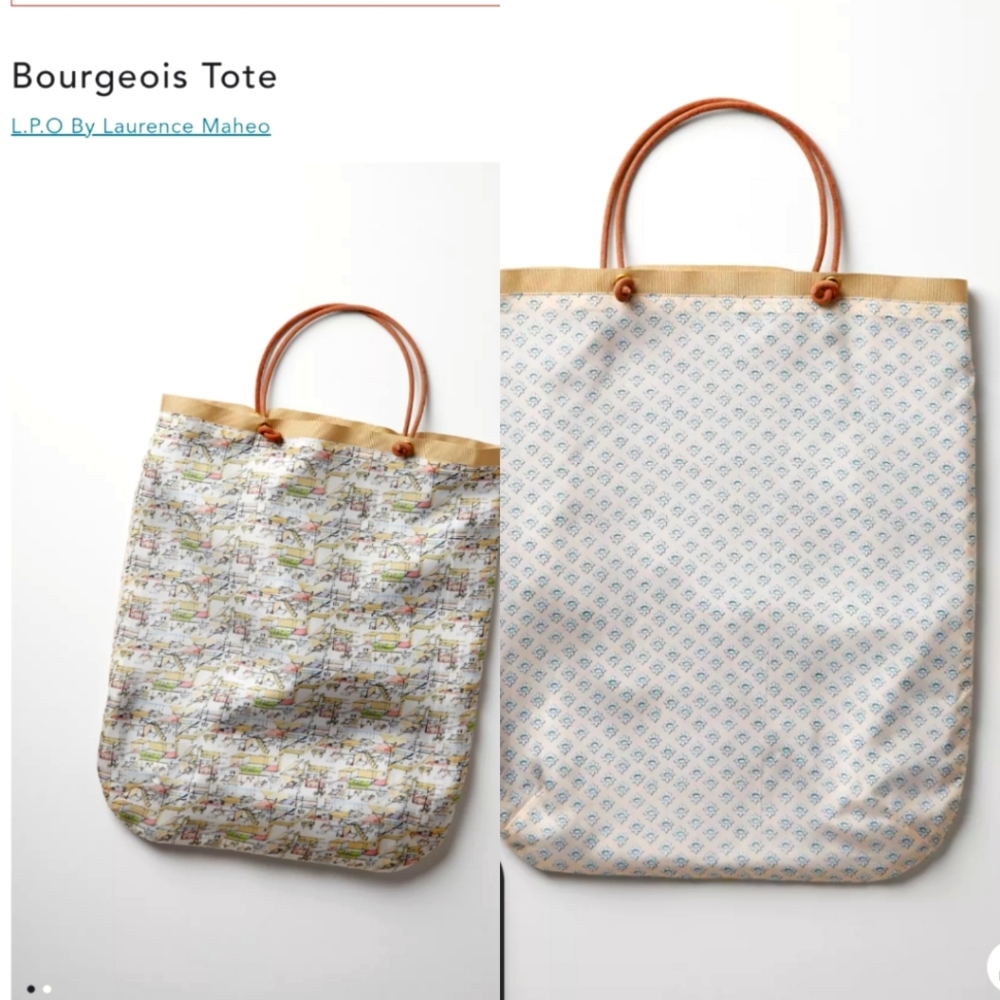 Laurence Maheo For Anthropologie Silk Tote nwt